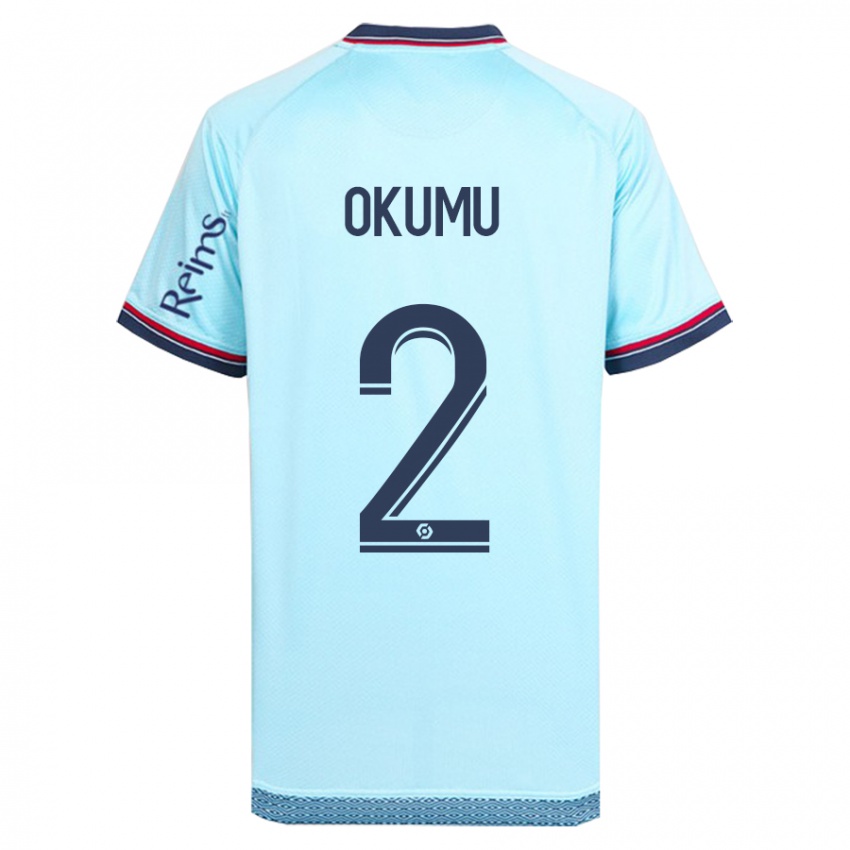 Enfant Maillot Joseph Okumu #2 Bleu Ciel Tenues Extérieur 2023/24 T-Shirt Suisse