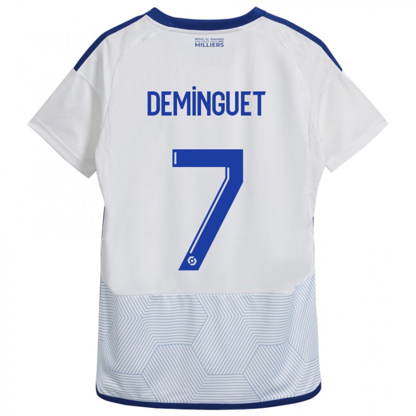 Enfant Maillot Jessy Deminguet #7 Blanc Tenues Extérieur 2023/24 T-Shirt Suisse