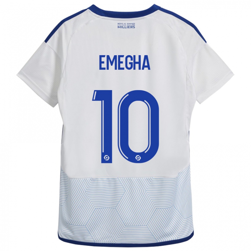 Enfant Maillot Emanuel Emegha #10 Blanc Tenues Extérieur 2023/24 T-Shirt Suisse