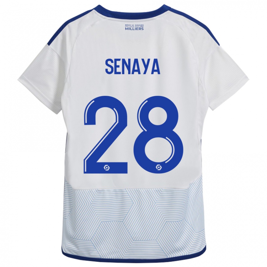 Enfant Maillot Marvin Senaya #28 Blanc Tenues Extérieur 2023/24 T-Shirt Suisse