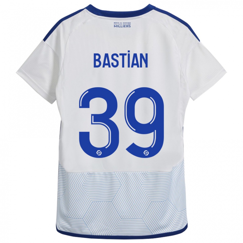 Enfant Maillot Maxime Bastian #39 Blanc Tenues Extérieur 2023/24 T-Shirt Suisse