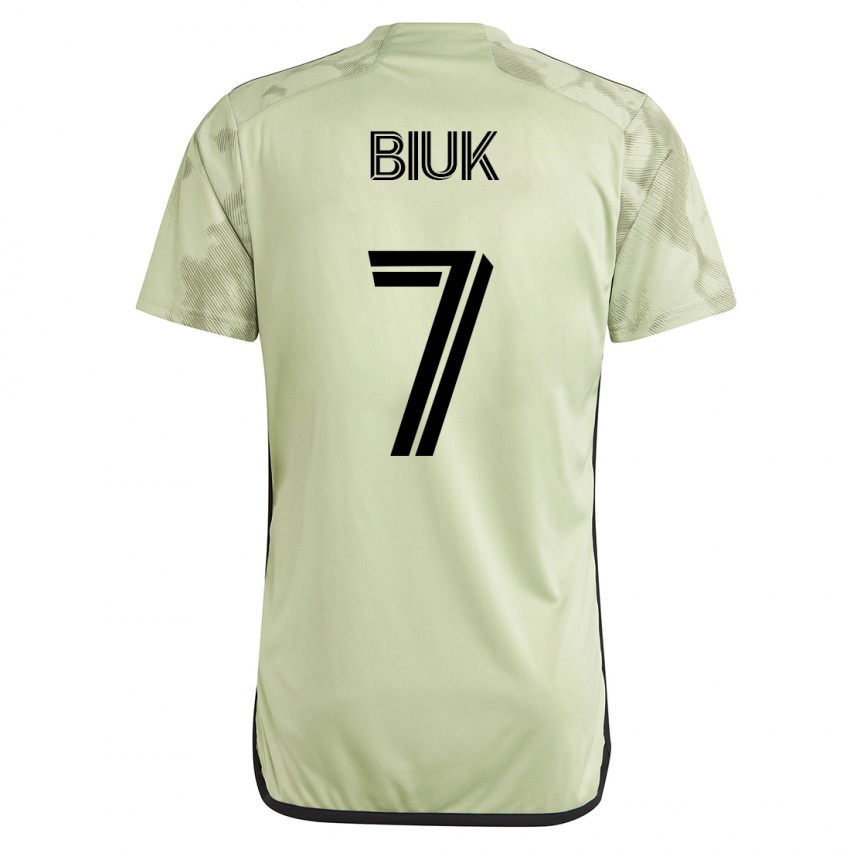 Enfant Maillot Stipe Biuk #7 Vert Tenues Extérieur 2023/24 T-Shirt Suisse