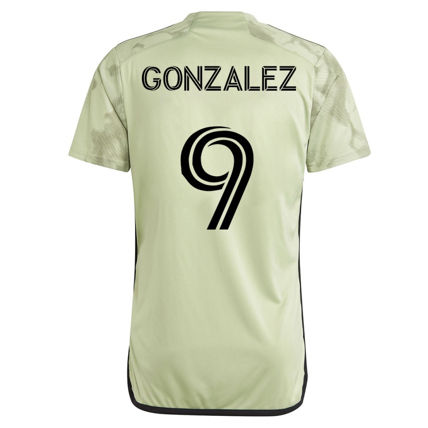 Kinder Mario González #9 Grün Auswärtstrikot Trikot 2023/24 T-Shirt Schweiz