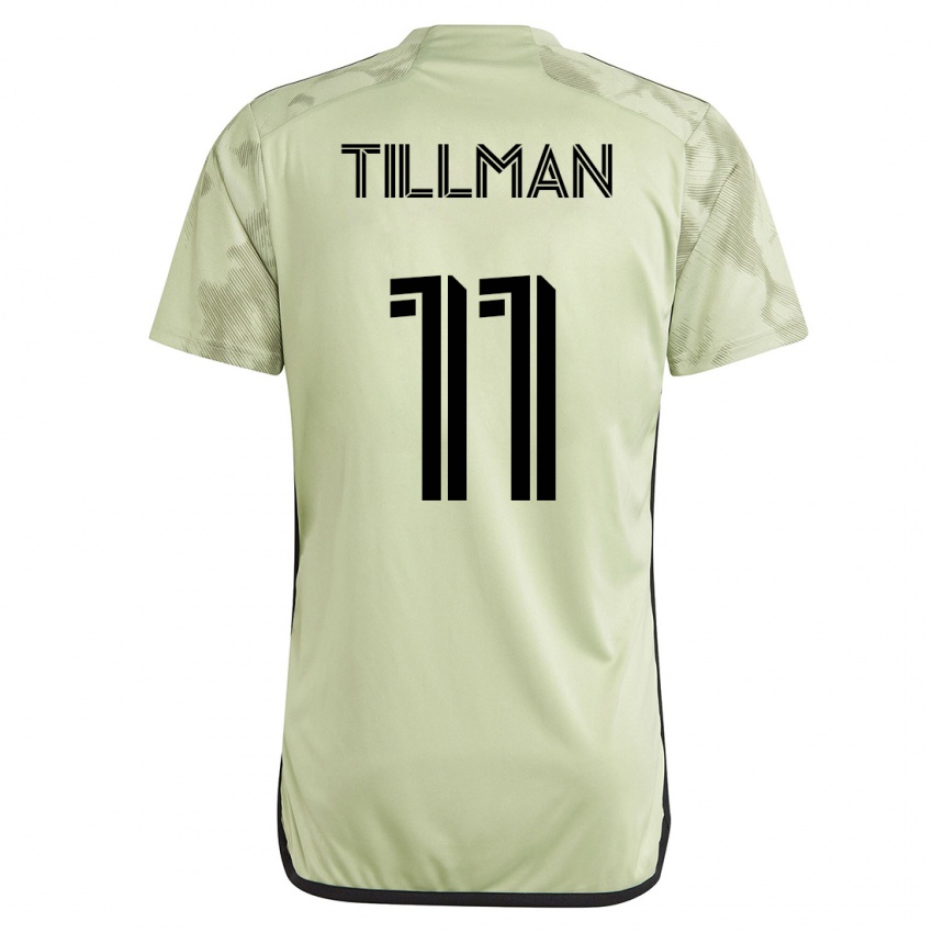 Enfant Maillot Timothy Tillman #11 Vert Tenues Extérieur 2023/24 T-Shirt Suisse