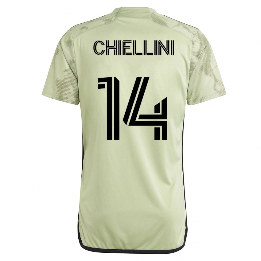 Enfant Maillot Giorgio Chiellini #14 Vert Tenues Extérieur 2023/24 T-Shirt Suisse