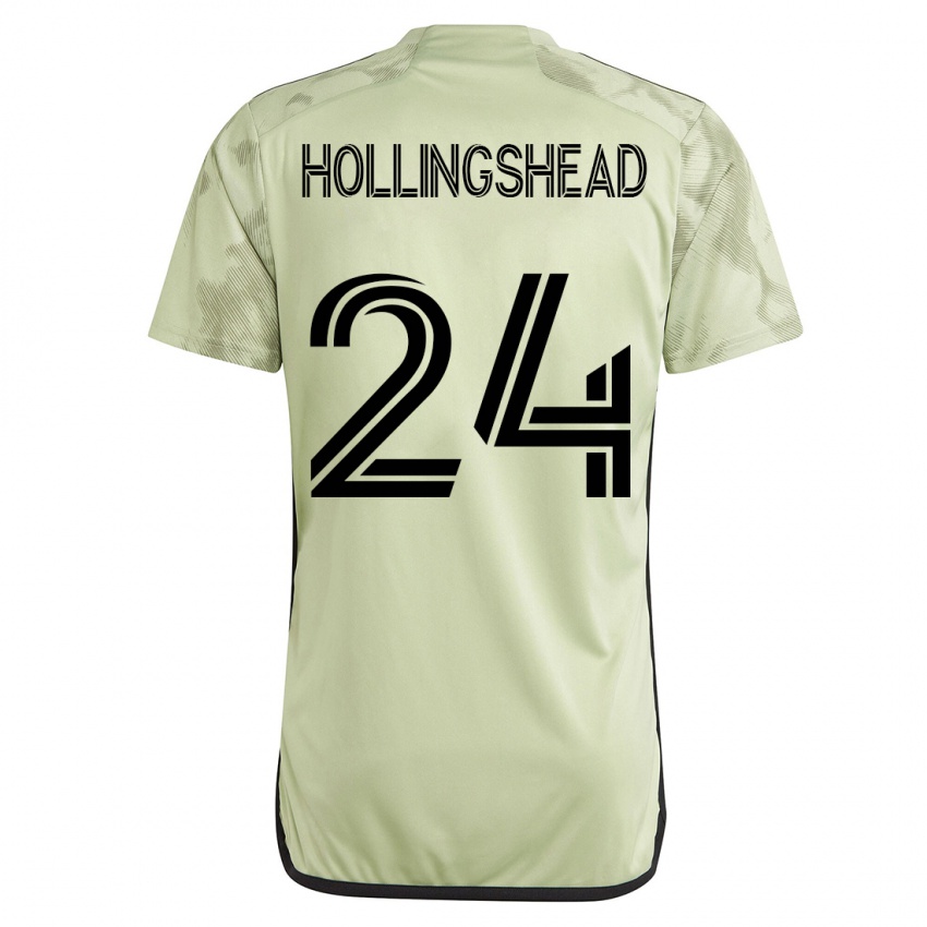 Enfant Maillot Ryan Hollingshead #24 Vert Tenues Extérieur 2023/24 T-Shirt Suisse