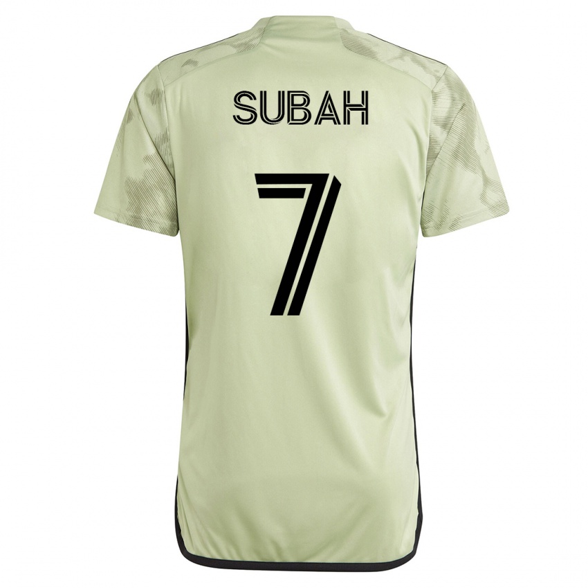 Enfant Maillot Yekeson Subah #7 Vert Tenues Extérieur 2023/24 T-Shirt Suisse