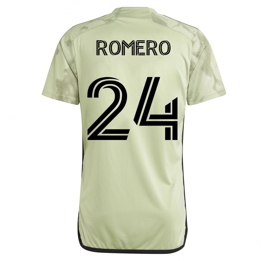 Enfant Maillot Javen Romero #24 Vert Tenues Extérieur 2023/24 T-Shirt Suisse