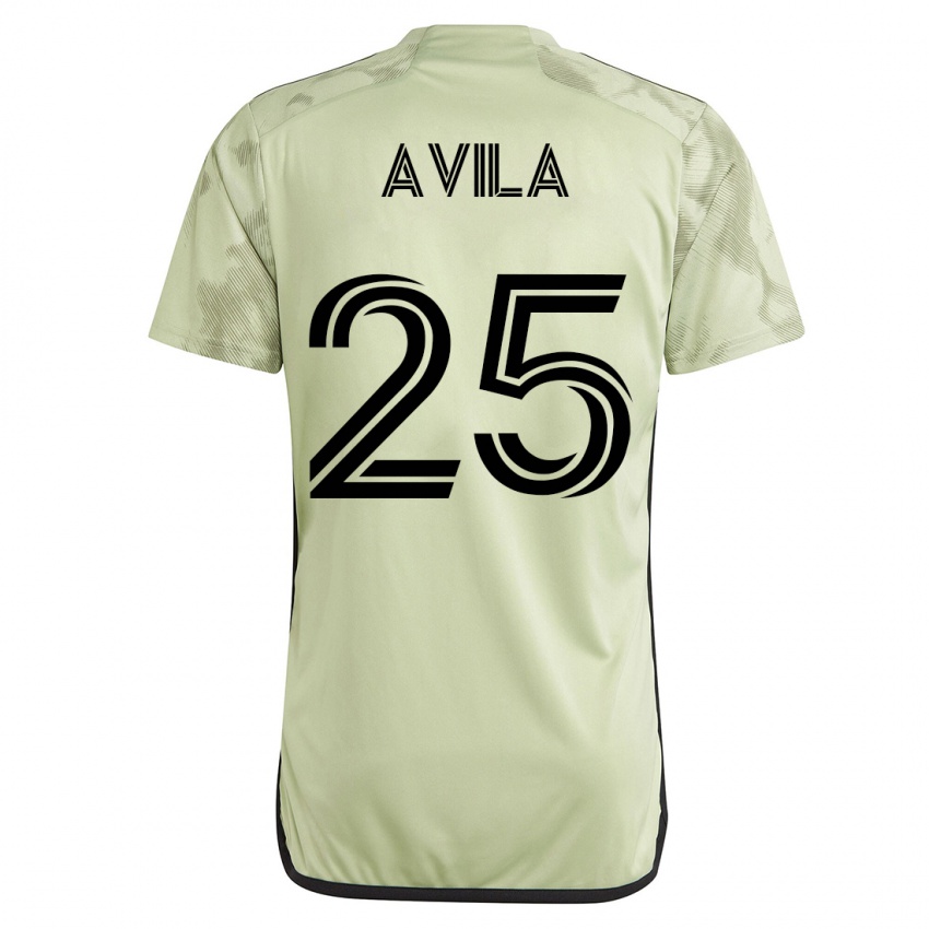 Enfant Maillot Armando Avila #25 Vert Tenues Extérieur 2023/24 T-Shirt Suisse