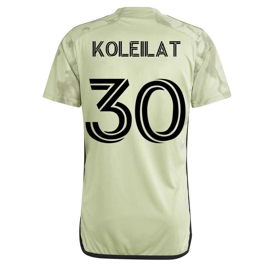 Enfant Maillot Jassem Koleilat #30 Vert Tenues Extérieur 2023/24 T-Shirt Suisse
