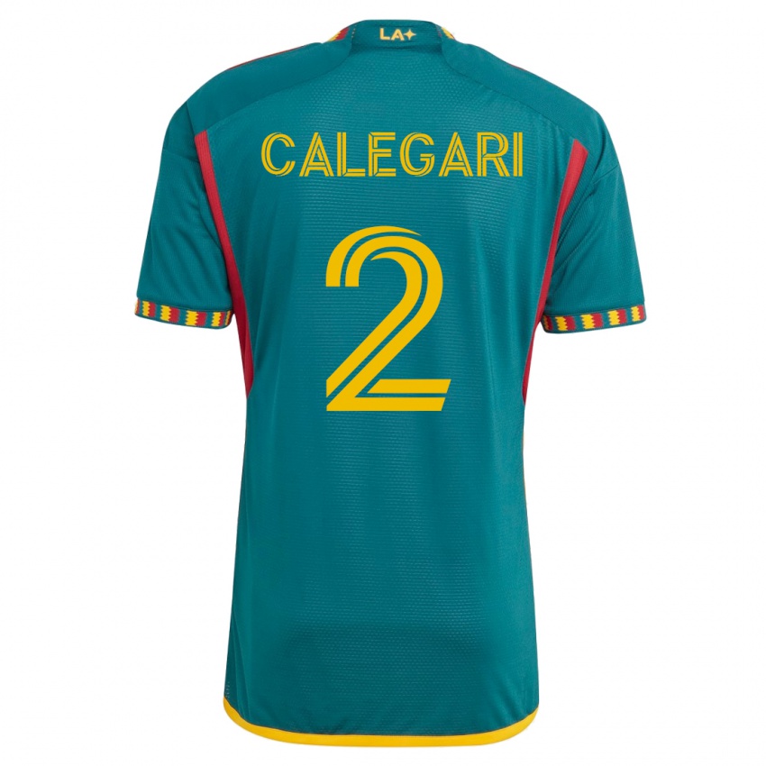 Enfant Maillot Calegari #2 Vert Tenues Extérieur 2023/24 T-Shirt Suisse