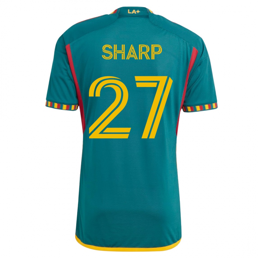 Kinder Billy Sharp #27 Grün Auswärtstrikot Trikot 2023/24 T-Shirt Schweiz