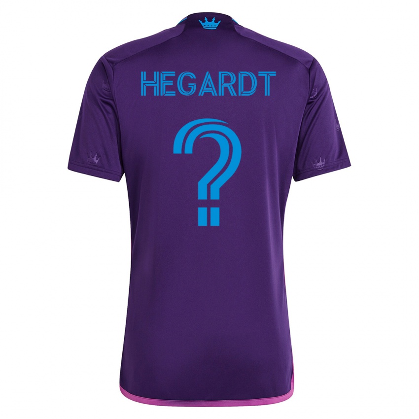 Enfant Maillot Chris Hegardt #0 Violet Tenues Extérieur 2023/24 T-Shirt Suisse