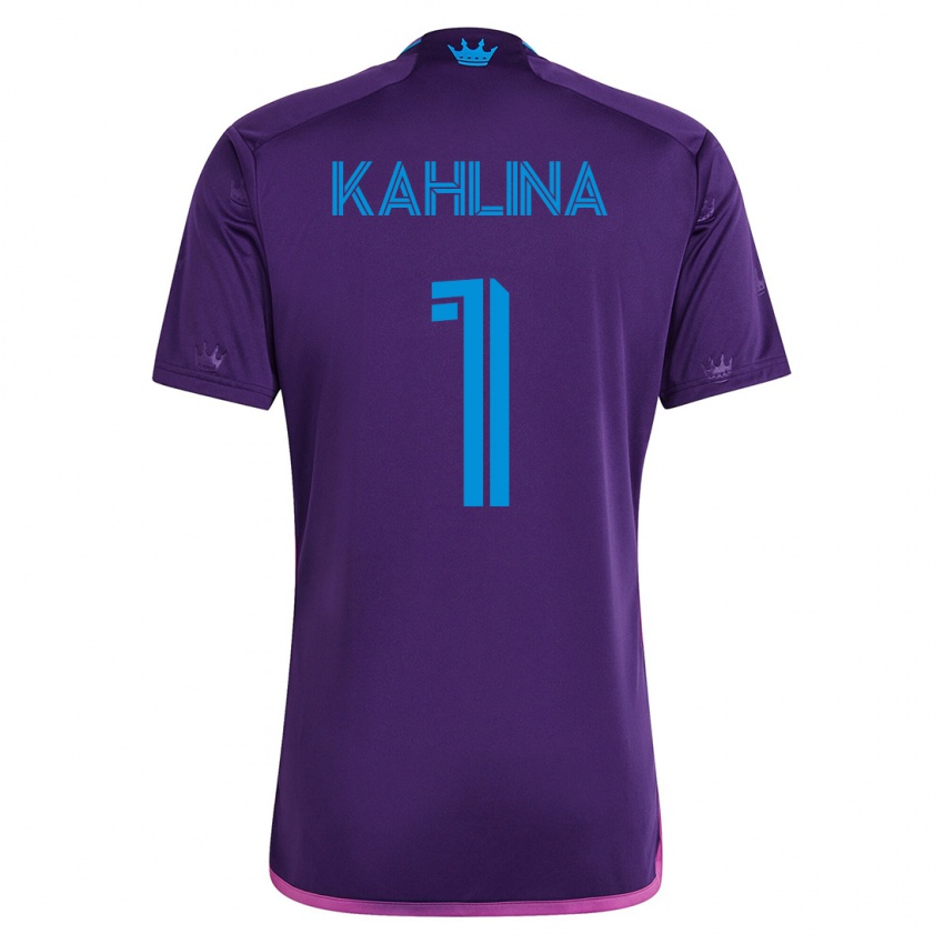 Enfant Maillot Kristijan Kahlina #1 Violet Tenues Extérieur 2023/24 T-Shirt Suisse