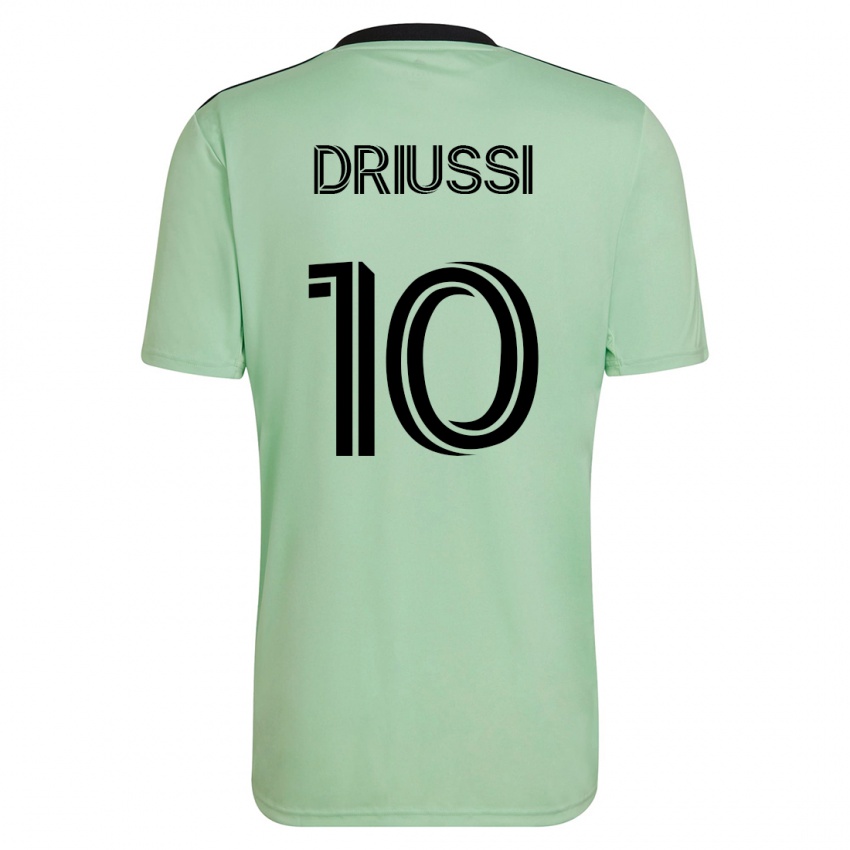 Kinder Sebastián Driussi #10 Hellgrün Auswärtstrikot Trikot 2023/24 T-Shirt Schweiz