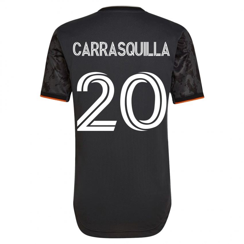 Enfant Maillot Adalberto Carrasquilla #20 Noir Tenues Extérieur 2023/24 T-Shirt Suisse