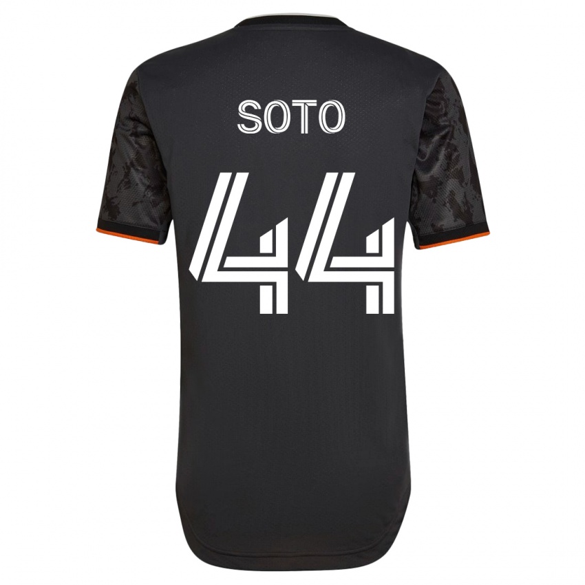Kinder Ezekiel Soto #44 Schwarz Auswärtstrikot Trikot 2023/24 T-Shirt Schweiz