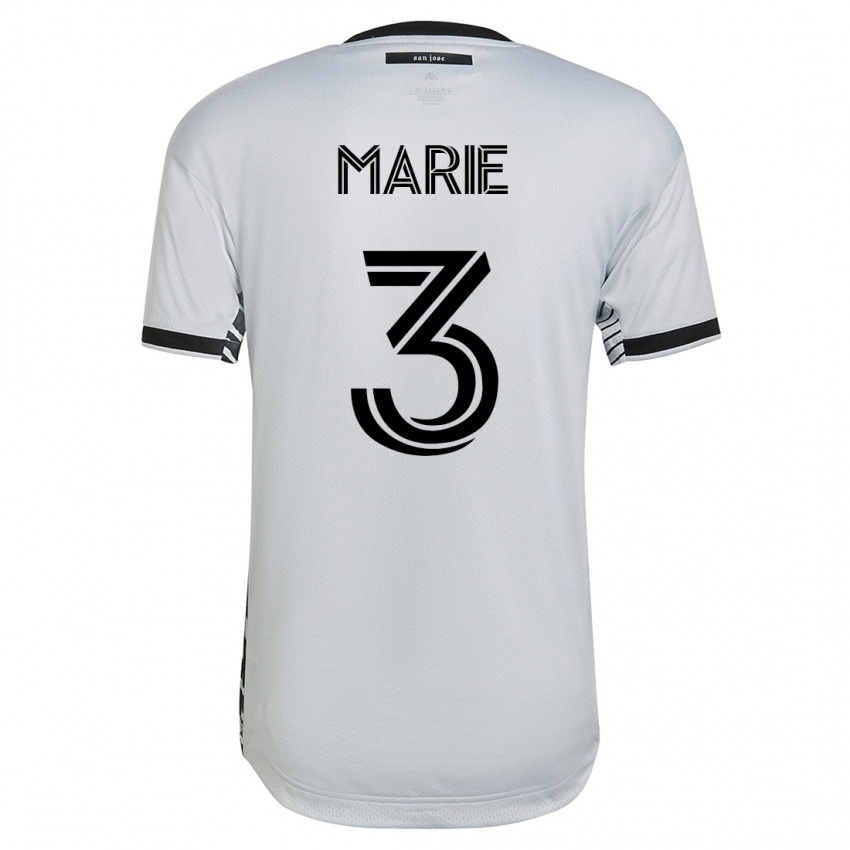 Enfant Maillot Paul Marie #3 Blanc Tenues Extérieur 2023/24 T-Shirt Suisse