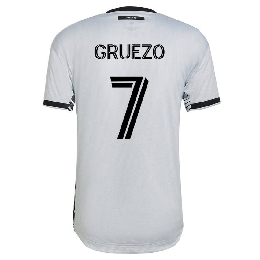 Enfant Maillot Carlos Gruezo #7 Blanc Tenues Extérieur 2023/24 T-Shirt Suisse