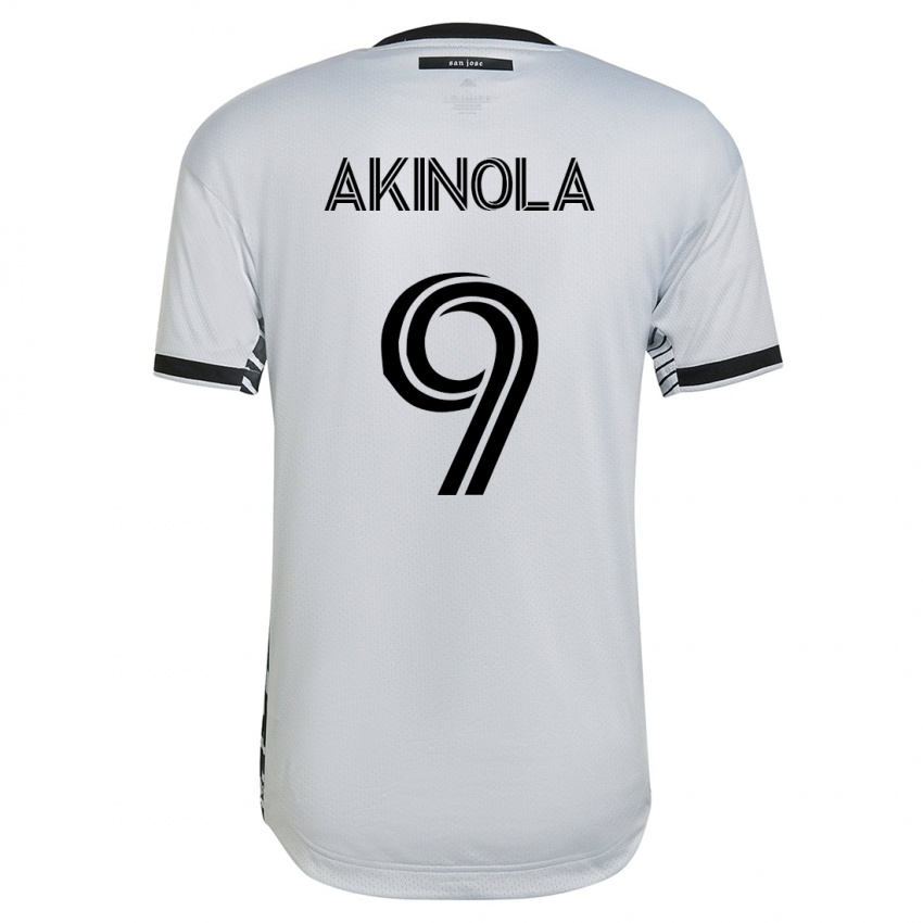 Enfant Maillot Ayo Akinola #9 Blanc Tenues Extérieur 2023/24 T-Shirt Suisse