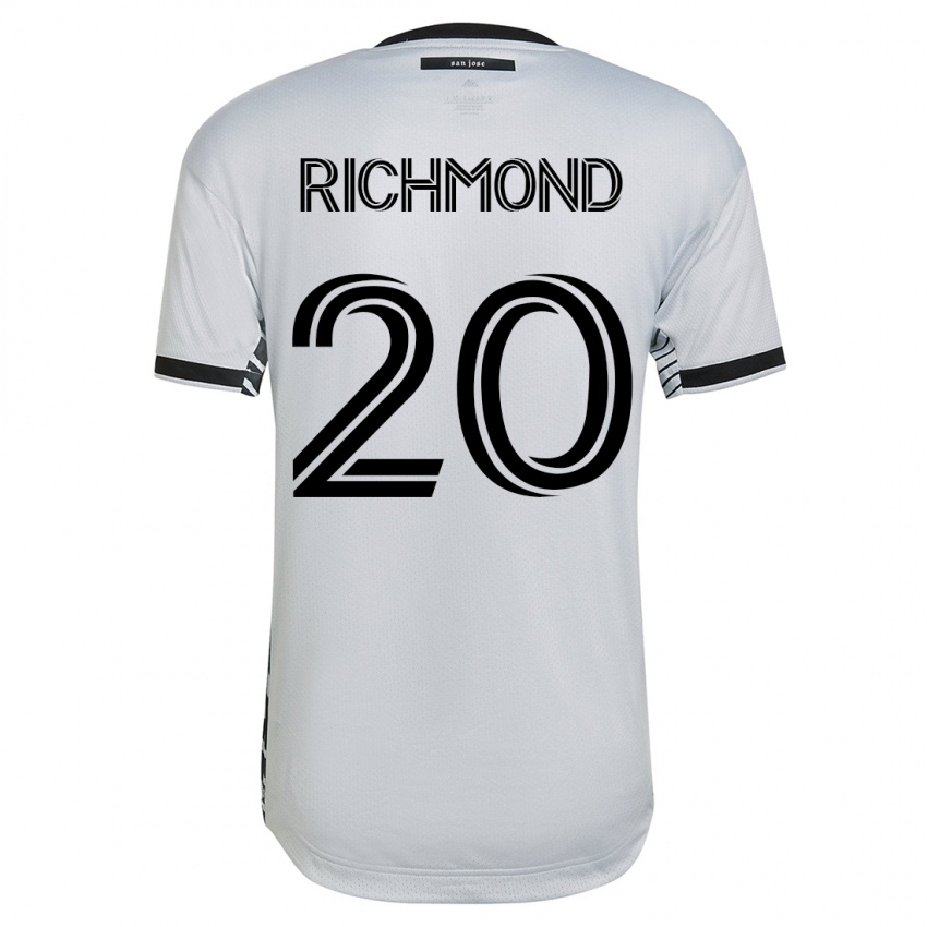 Enfant Maillot Will Richmond #20 Blanc Tenues Extérieur 2023/24 T-Shirt Suisse