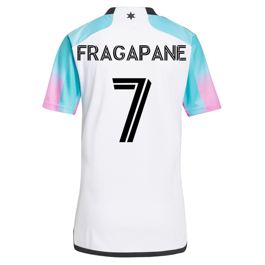 Enfant Maillot Franco Fragapane #7 Blanc Tenues Extérieur 2023/24 T-Shirt Suisse