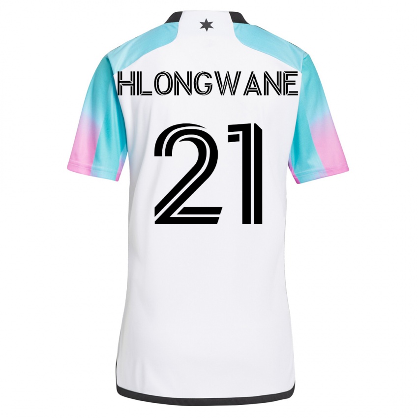 Kinder Bongokuhle Hlongwane #21 Weiß Auswärtstrikot Trikot 2023/24 T-Shirt Schweiz