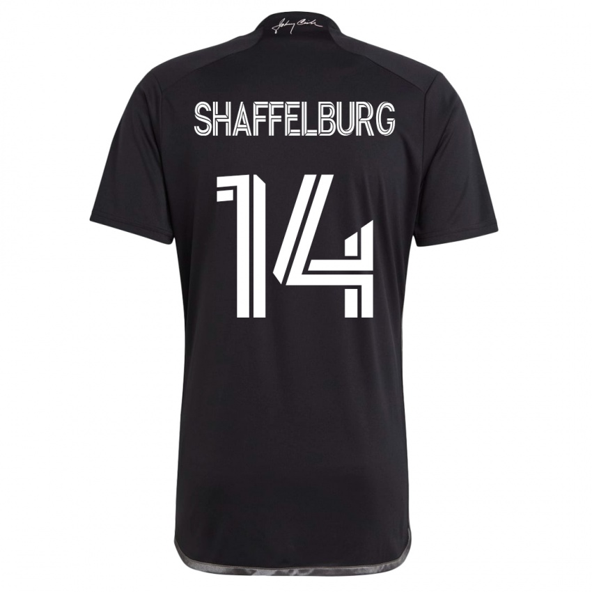 Kinder Jacob Shaffelburg #14 Schwarz Auswärtstrikot Trikot 2023/24 T-Shirt Schweiz