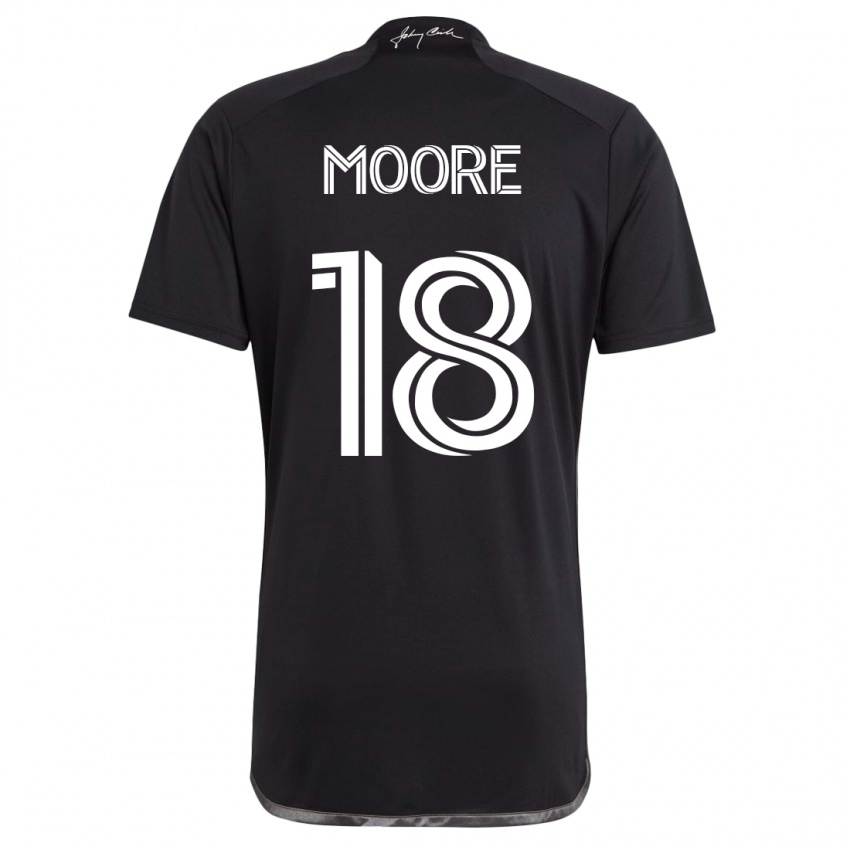 Kinder Shaq Moore #18 Schwarz Auswärtstrikot Trikot 2023/24 T-Shirt Schweiz