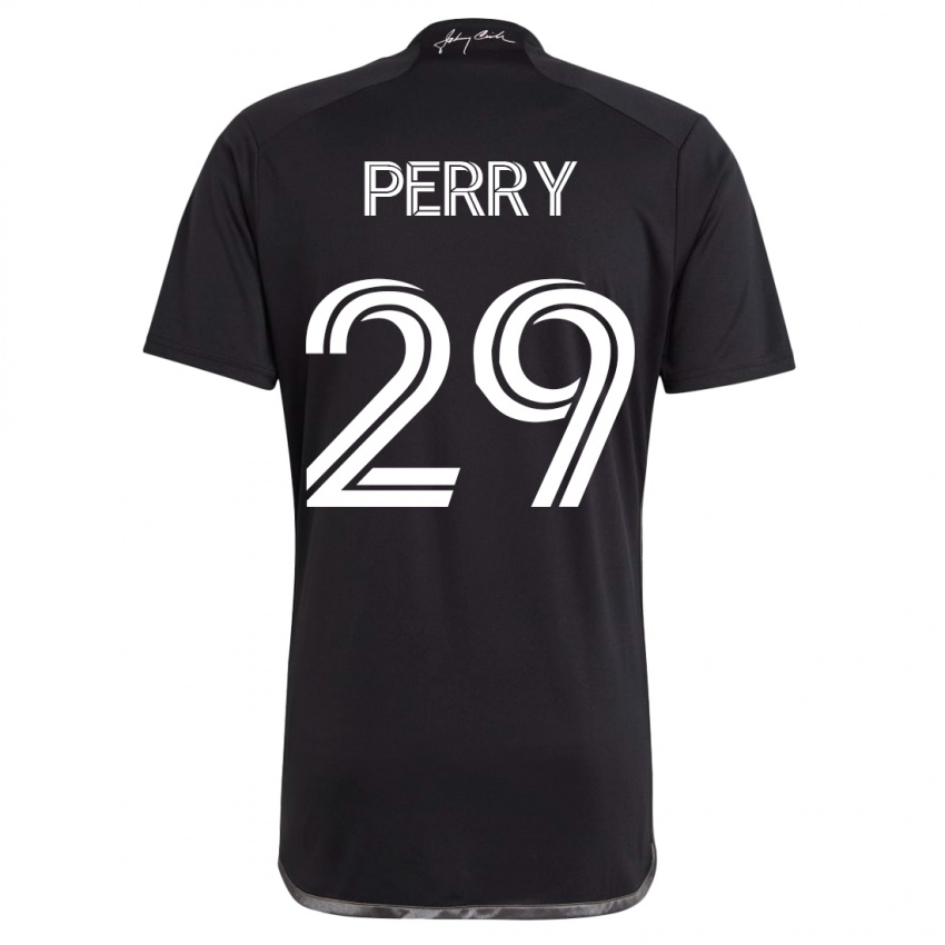 Kinder Nebiyou Perry #29 Schwarz Auswärtstrikot Trikot 2023/24 T-Shirt Schweiz