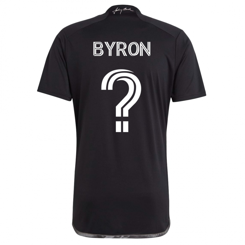 Kinder Samuel Byron #0 Schwarz Auswärtstrikot Trikot 2023/24 T-Shirt Schweiz