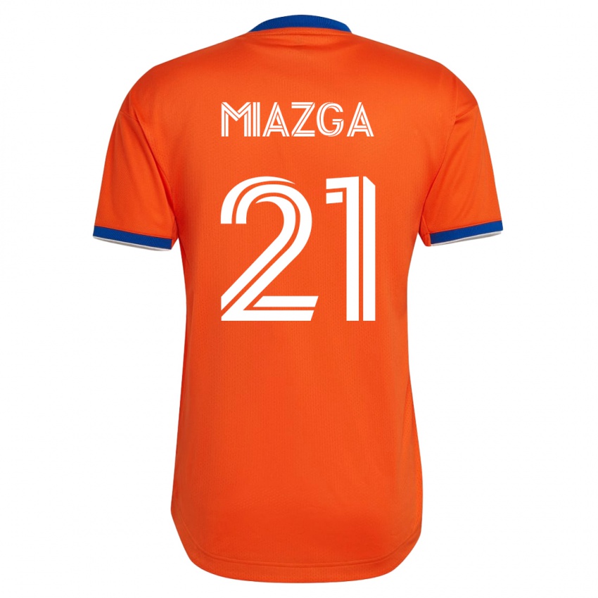 Enfant Maillot Matt Miazga #21 Blanc Tenues Extérieur 2023/24 T-Shirt Suisse