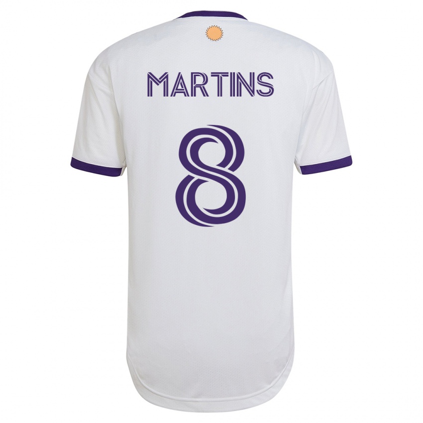 Enfant Maillot Felipe Martins #8 Blanc Tenues Extérieur 2023/24 T-Shirt Suisse