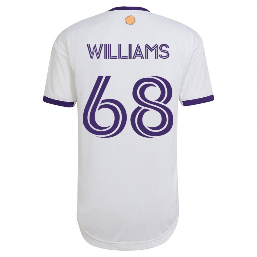 Enfant Maillot Thomas Williams #68 Blanc Tenues Extérieur 2023/24 T-Shirt Suisse