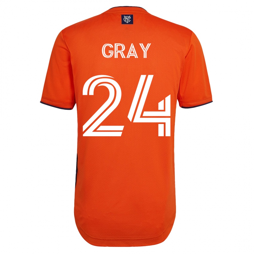 Enfant Maillot Tayvon Gray #24 Noir Tenues Extérieur 2023/24 T-Shirt Suisse