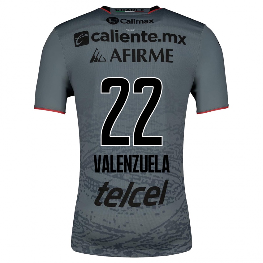 Enfant Maillot Carlos Valenzuela #22 Gris Tenues Extérieur 2023/24 T-Shirt Suisse