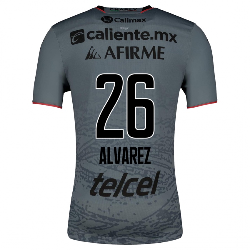 Enfant Maillot Efraín Álvarez #26 Gris Tenues Extérieur 2023/24 T-Shirt Suisse