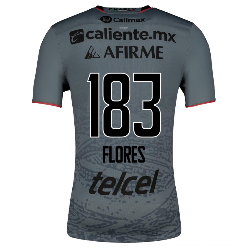 Enfant Maillot Abraham Flores #183 Gris Tenues Extérieur 2023/24 T-Shirt Suisse