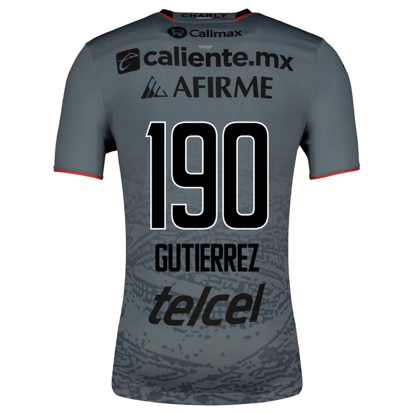 Enfant Maillot Dayán Gutiérrez #190 Gris Tenues Extérieur 2023/24 T-Shirt Suisse