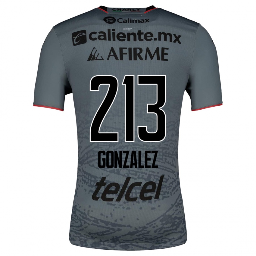 Enfant Maillot Óscar González #213 Gris Tenues Extérieur 2023/24 T-Shirt Suisse