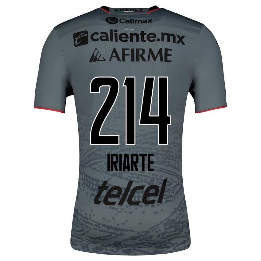 Enfant Maillot Oliver Iriarte #214 Gris Tenues Extérieur 2023/24 T-Shirt Suisse