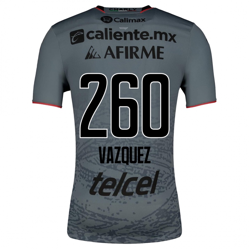Enfant Maillot Octavio Vázquez #260 Gris Tenues Extérieur 2023/24 T-Shirt Suisse