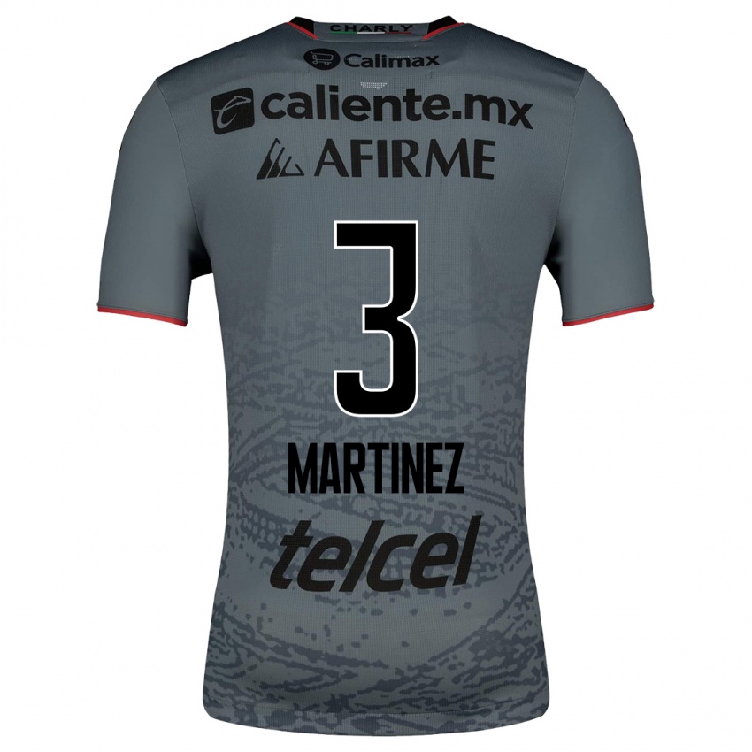 Enfant Maillot Nathaly Martínez #3 Gris Tenues Extérieur 2023/24 T-Shirt Suisse