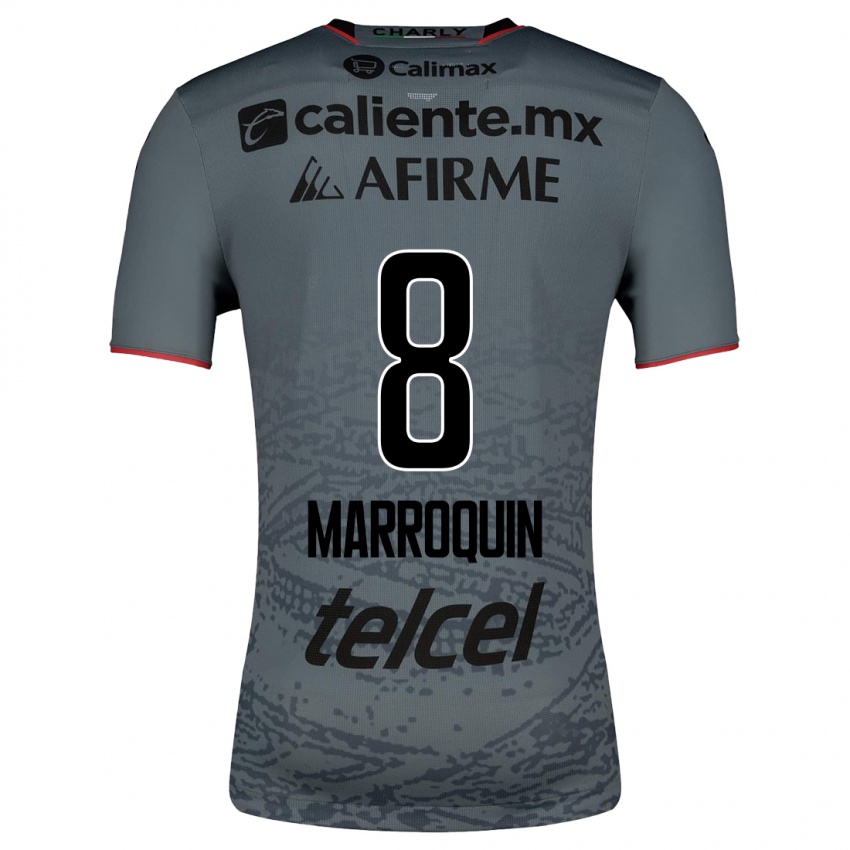 Enfant Maillot Ammanda Marroquin #8 Gris Tenues Extérieur 2023/24 T-Shirt Suisse