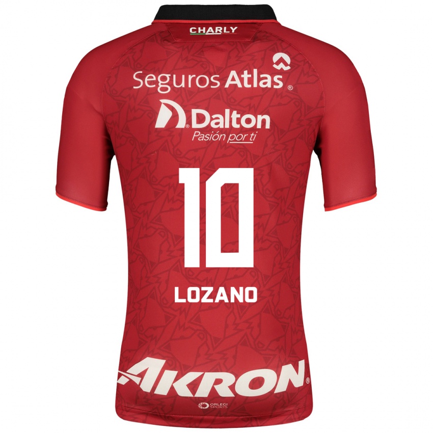Enfant Maillot Brian Lozano #10 Rouge Tenues Extérieur 2023/24 T-Shirt Suisse