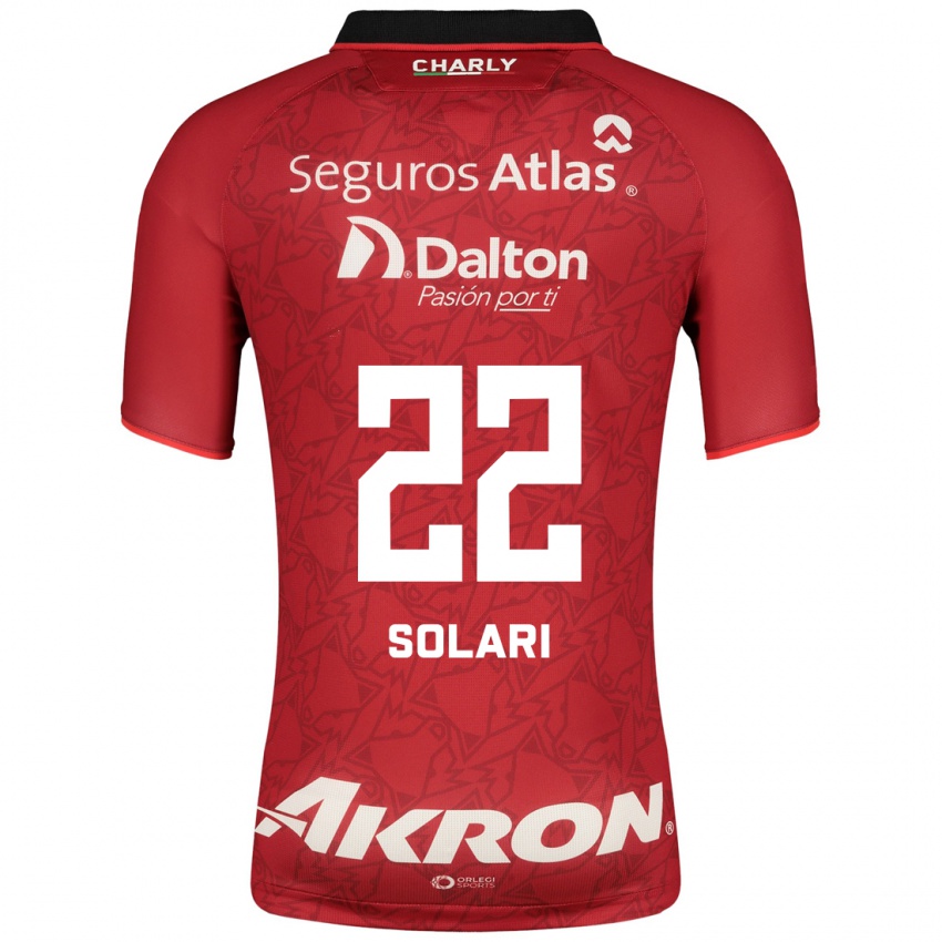 Kinder Augusto Solari #22 Rot Auswärtstrikot Trikot 2023/24 T-Shirt Schweiz