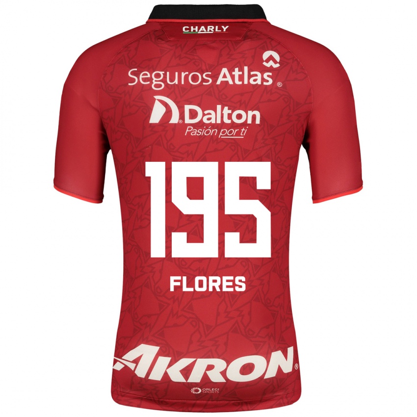 Kinder Luis Flores #195 Rot Auswärtstrikot Trikot 2023/24 T-Shirt Schweiz