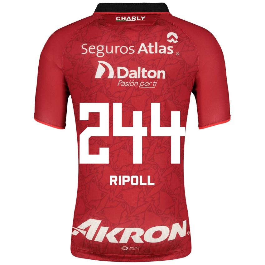 Kinder Alonso Ripoll #244 Rot Auswärtstrikot Trikot 2023/24 T-Shirt Schweiz