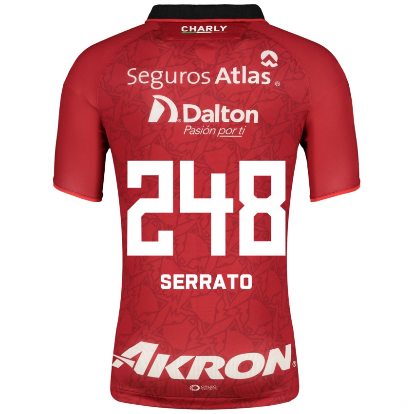 Kinder Jesús Serrato #248 Rot Auswärtstrikot Trikot 2023/24 T-Shirt Schweiz