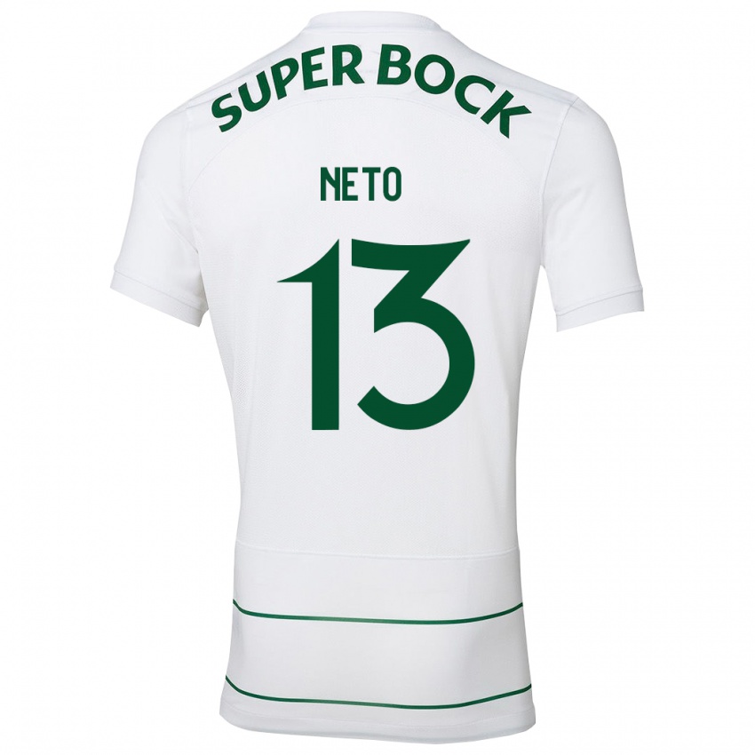 Kinder Luís Neto #13 Weiß Auswärtstrikot Trikot 2023/24 T-Shirt Schweiz